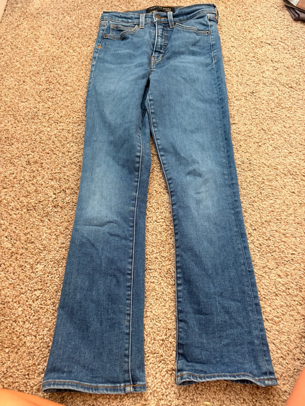 Veronica Beard Carly Kick Back flare Jean